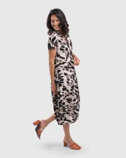 Jane Cocoon Midi Dress, Tie Dye