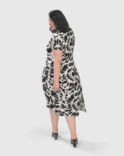 Jane Cocoon Midi Dress, Tie Dye