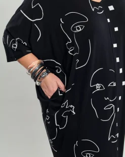 Jax Dolman Midi Dress, Mix