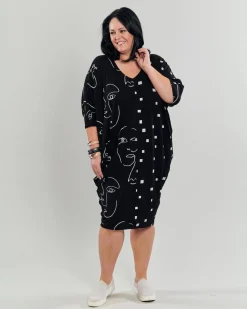 Jax Dolman Midi Dress, Mix