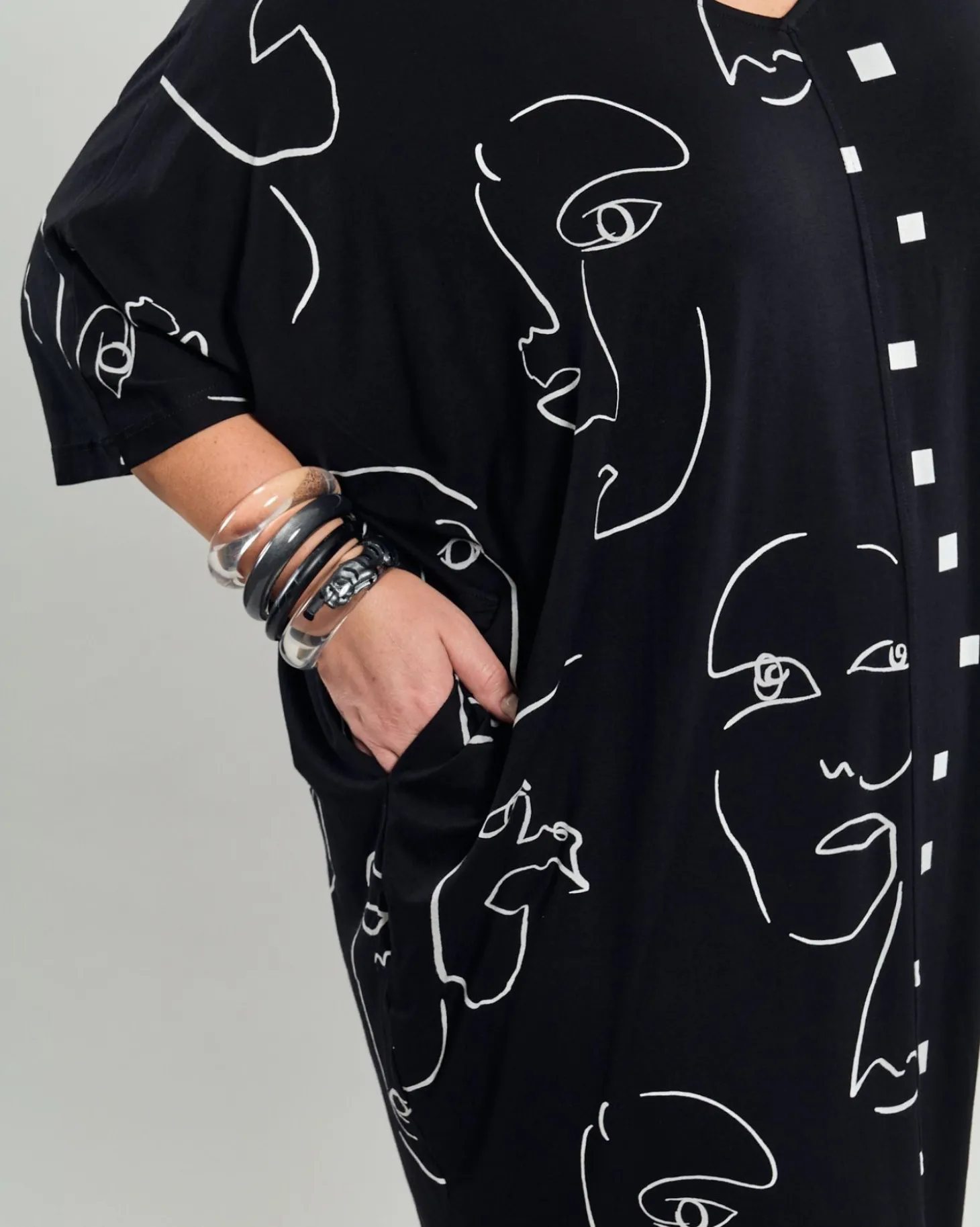 Jax Dolman Midi Dress, Mix