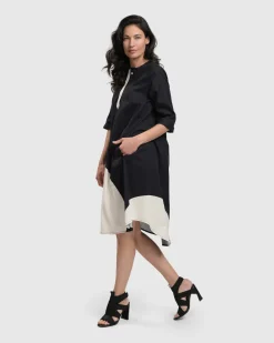 Jenny Oversized Shift Dress, Mono