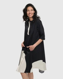 Jenny Oversized Shift Dress, Mono