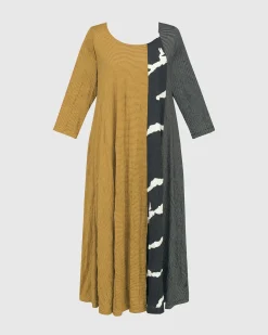 Jill Crinkle Swing Dress, Yellow