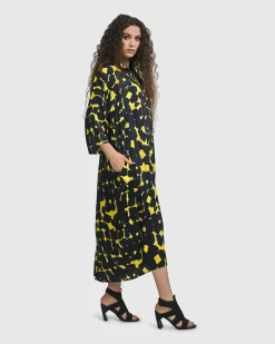 Josephina Button Down Dress, Tie Dye