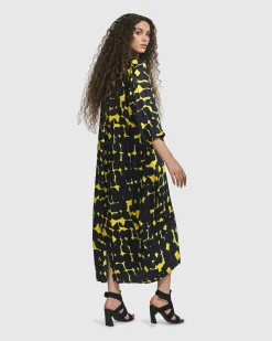 Josephina Button Down Dress, Tie Dye