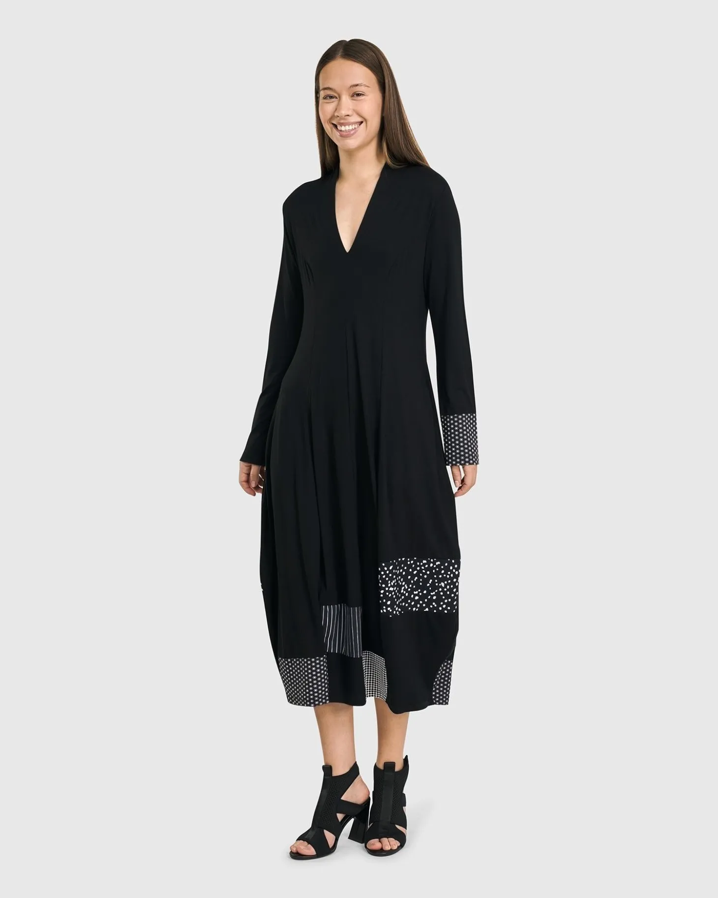 Josie Cocoon Dress, Mono