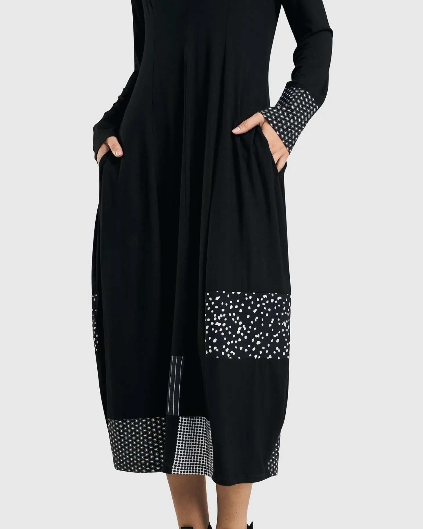 Josie Cocoon Dress, Mono