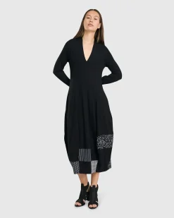 Josie Cocoon Dress, Mono
