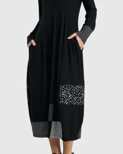 Josie Cocoon Dress, Mono