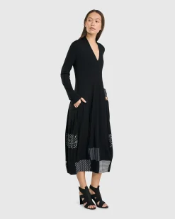 Josie Cocoon Dress, Mono