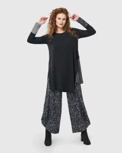 Josie Swing Tunic Top, Mono