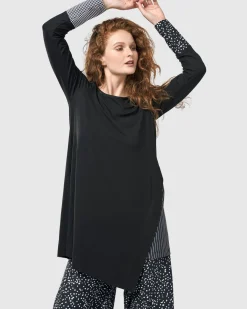 Josie Swing Tunic Top, Mono