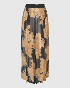 Kauai Chiffon Palazzo Pants, Gold