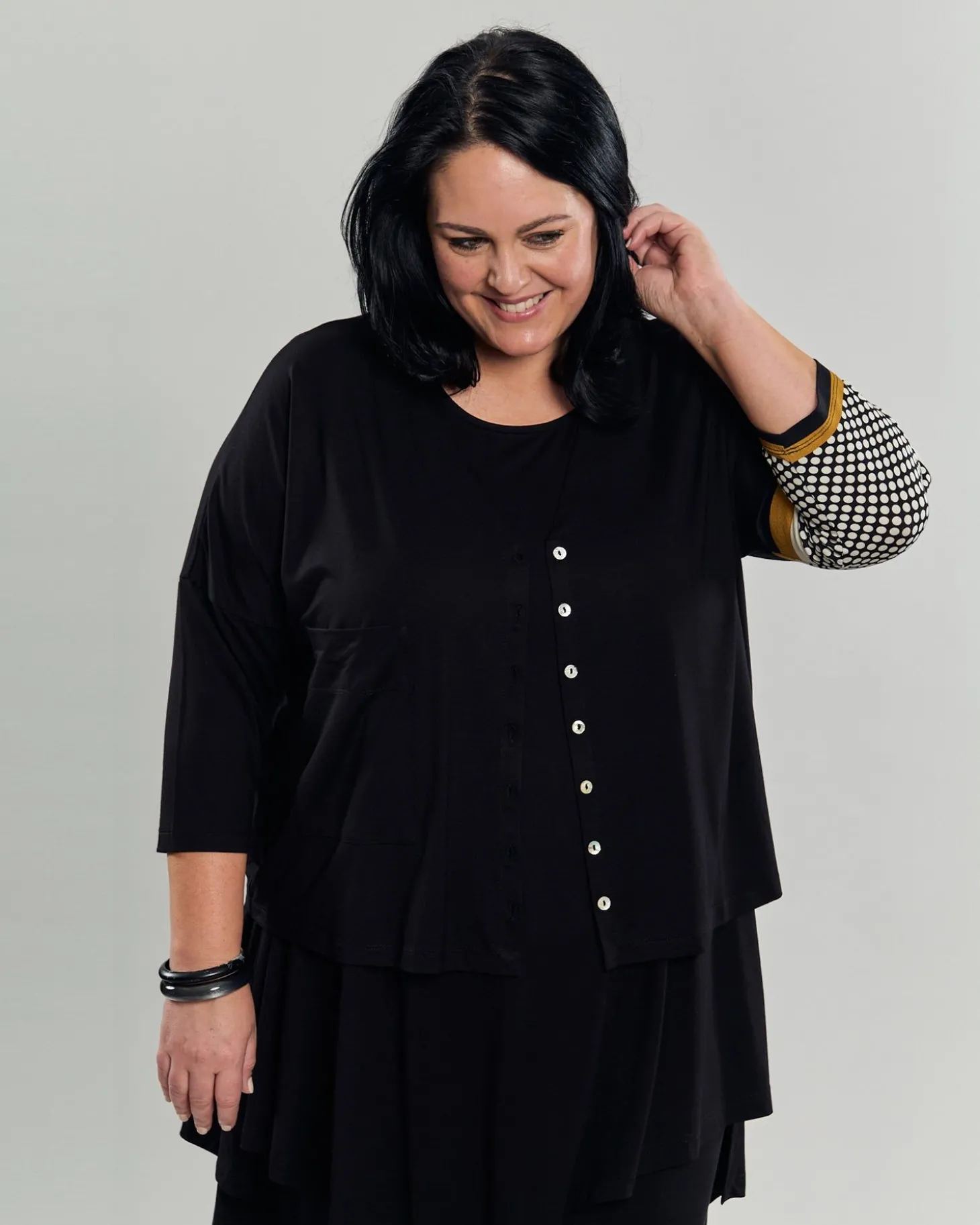 Kenna Crop Cardigan, Circles