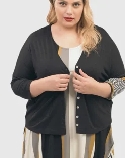 Kenna Crop Cardigan, Circles