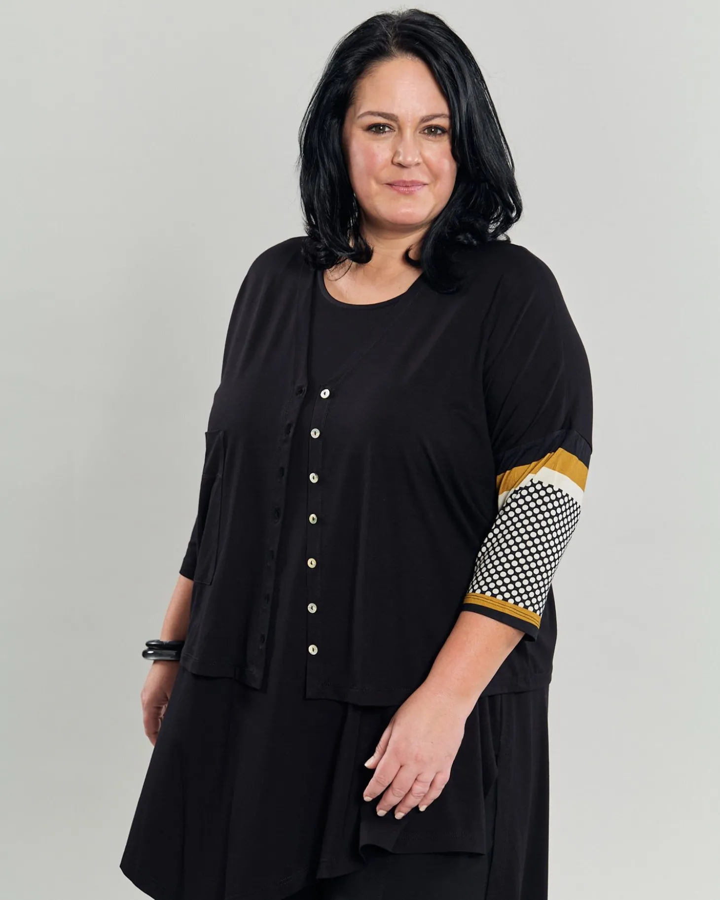 Kenna Crop Cardigan, Circles