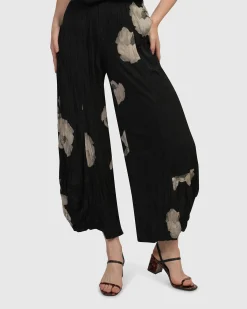 Kennedy Crinkle Punto Pants, Roses