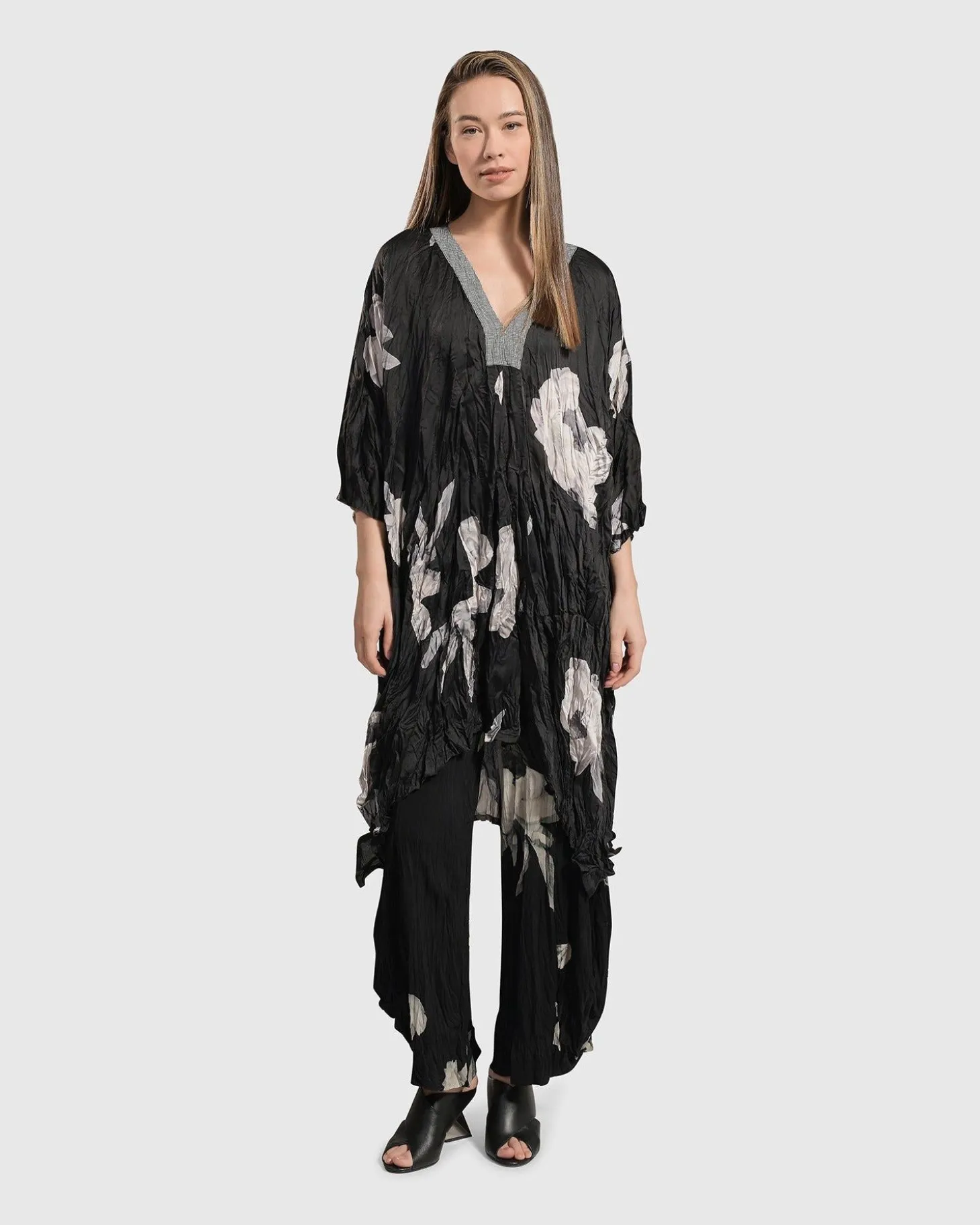 Kennedy Crinkle Punto Pants, Roses