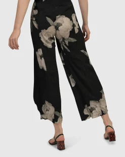 Kennedy Crinkle Punto Pants, Roses