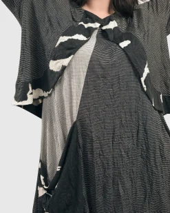 Kia Crinkle Tunic Top, Stripe