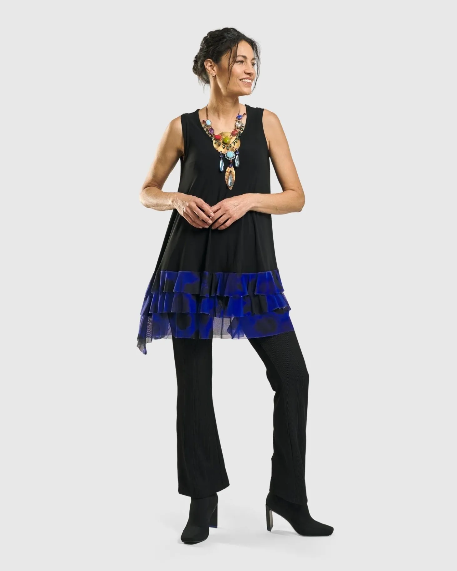 Kick Flare Curator Pants, Black