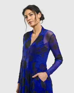 Ladybug A-Line Dress, Royal