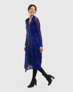 Ladybug A-Line Dress, Royal