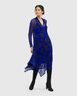 Ladybug A-Line Dress, Royal