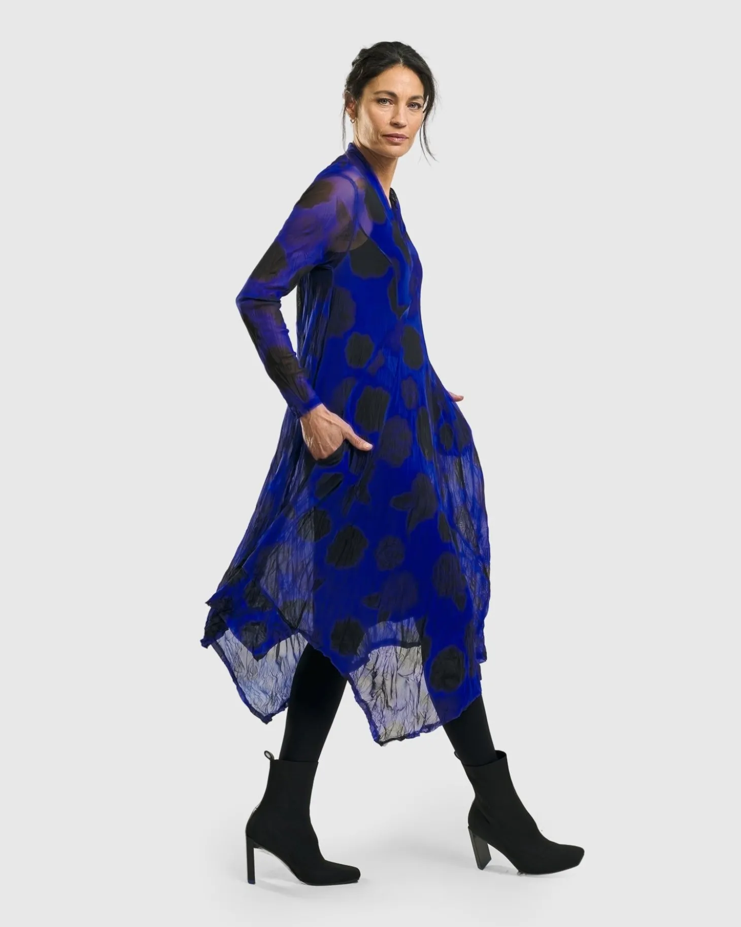 Ladybug A-Line Dress, Royal