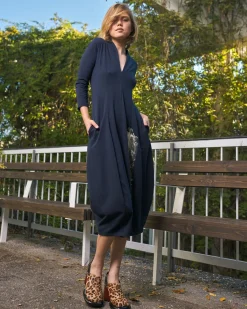 Laurel Cocoon Dress, Navy