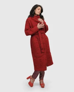 Leading Lady Coat, Scarlet