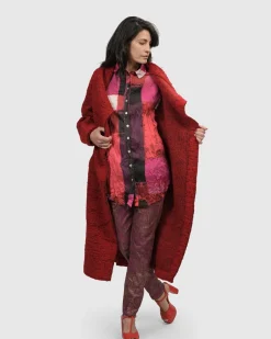 Leading Lady Coat, Scarlet