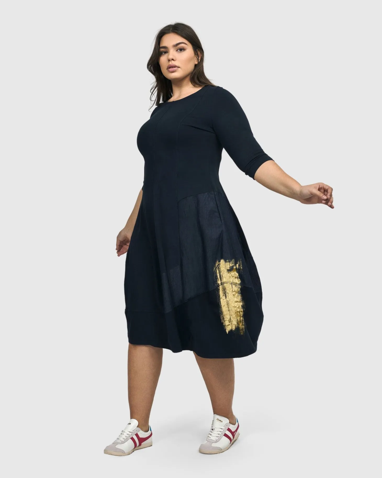 Lexington Crew Cocoon Dress, Navy