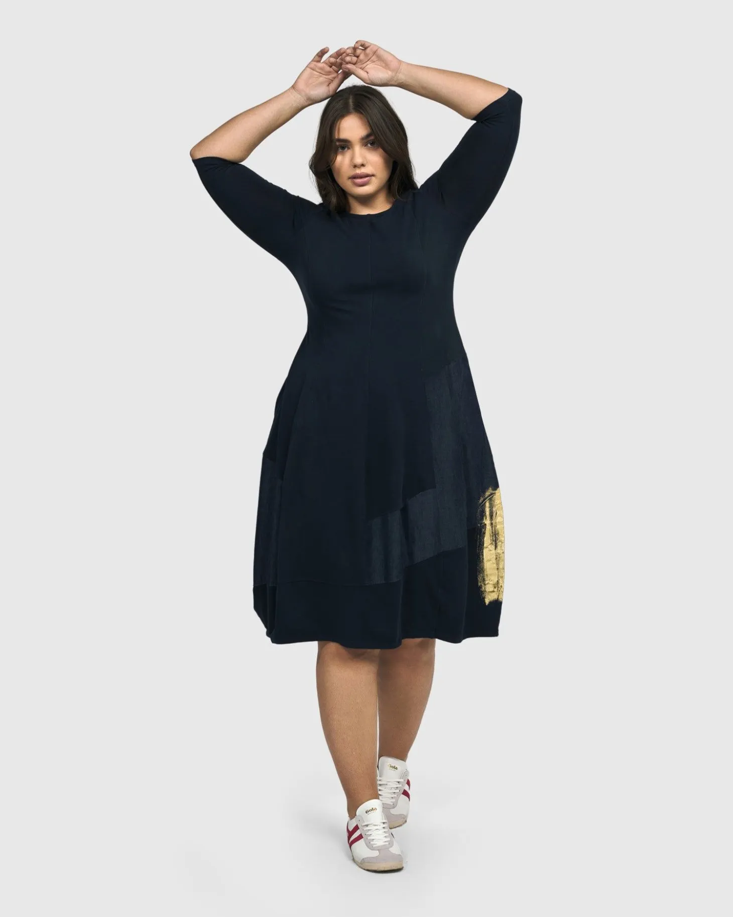 Lexington Crew Cocoon Dress, Navy