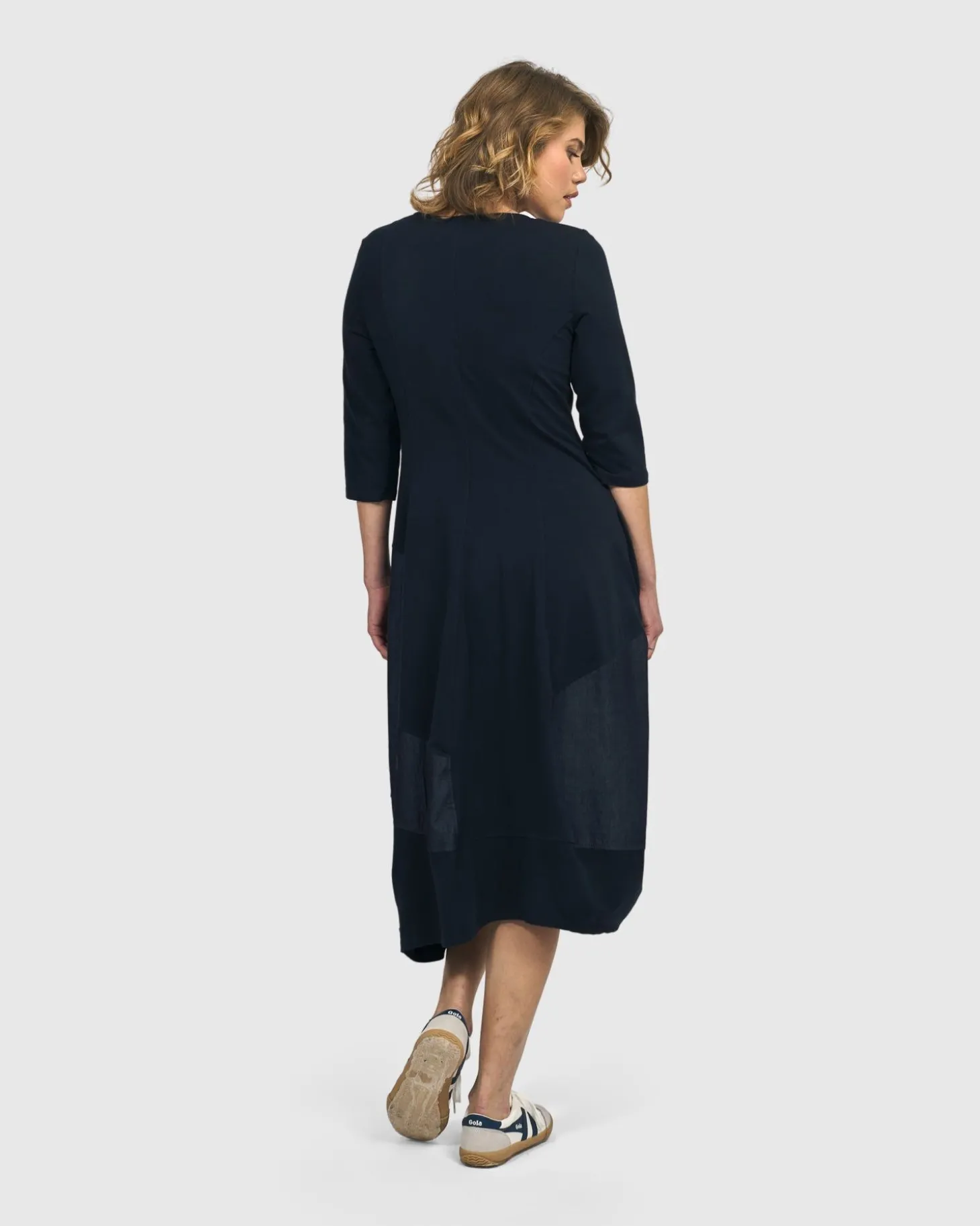 Lexington Crew Cocoon Dress, Navy