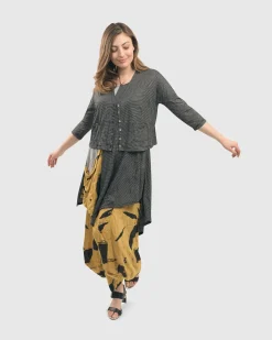 Linea Crinkle Crop Cardy, Black