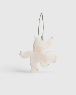 Lotus Dangle Earrings, Oat