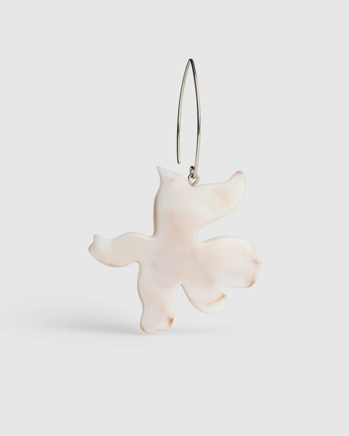 Lotus Dangle Earrings, Oat