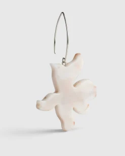 Lotus Dangle Earrings, Oat