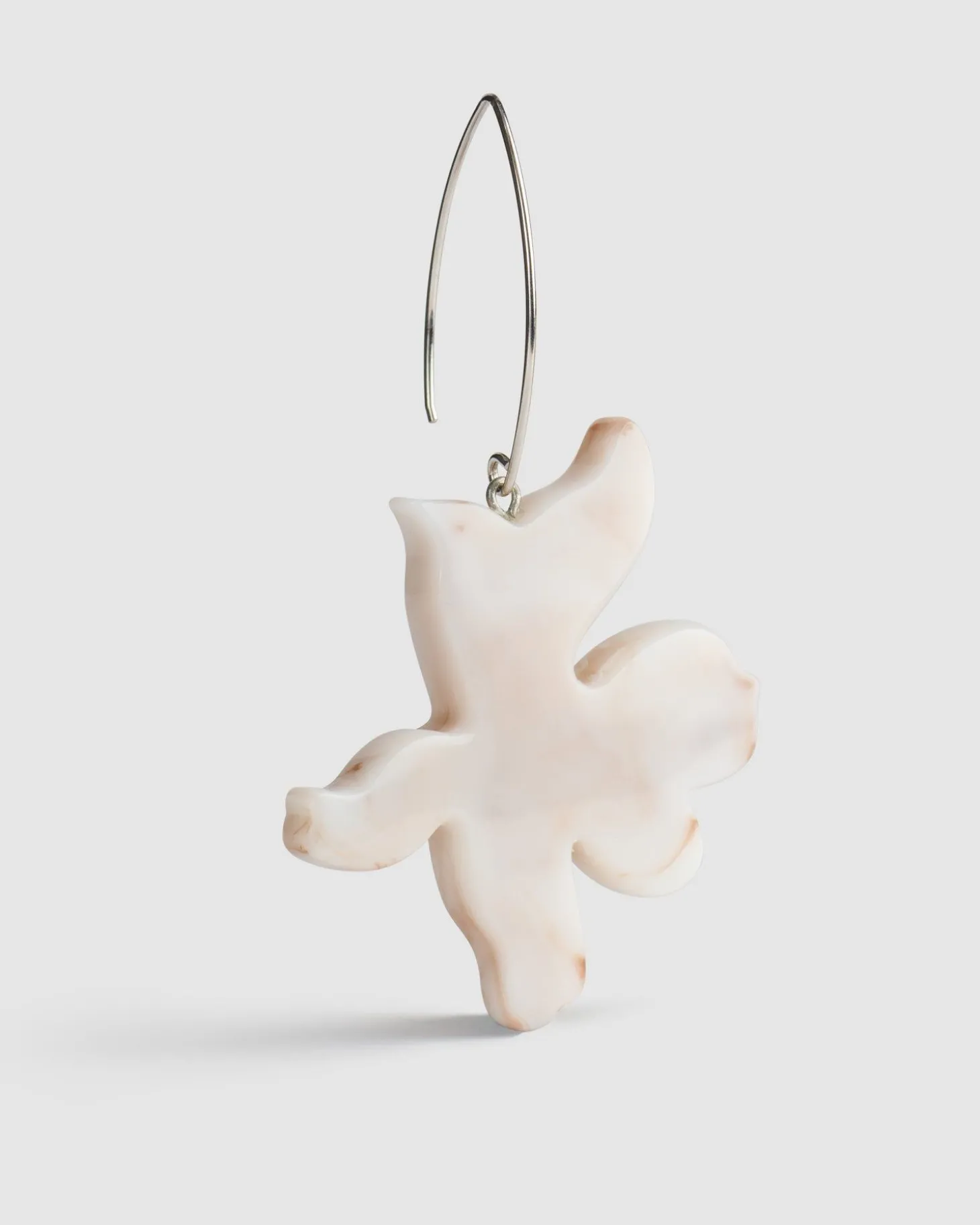 Lotus Dangle Earrings, Oat