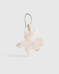 Lotus Hook & Bead Earrings, Oat