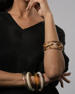 Lucky Bangle Bracelet, Gold