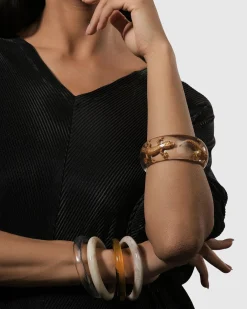 Lucky Bangle Bracelet, Gold