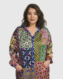 Lucy Kaleidoscope Maxi Dress