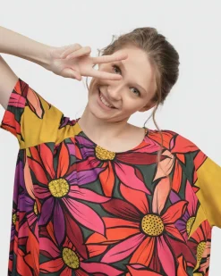 Marigold Trapeze Top, Bouquet