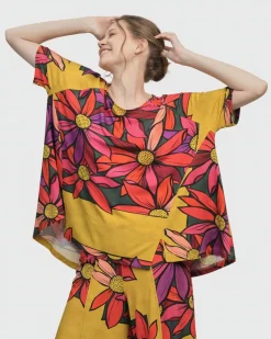 Marigold Trapeze Top, Bouquet