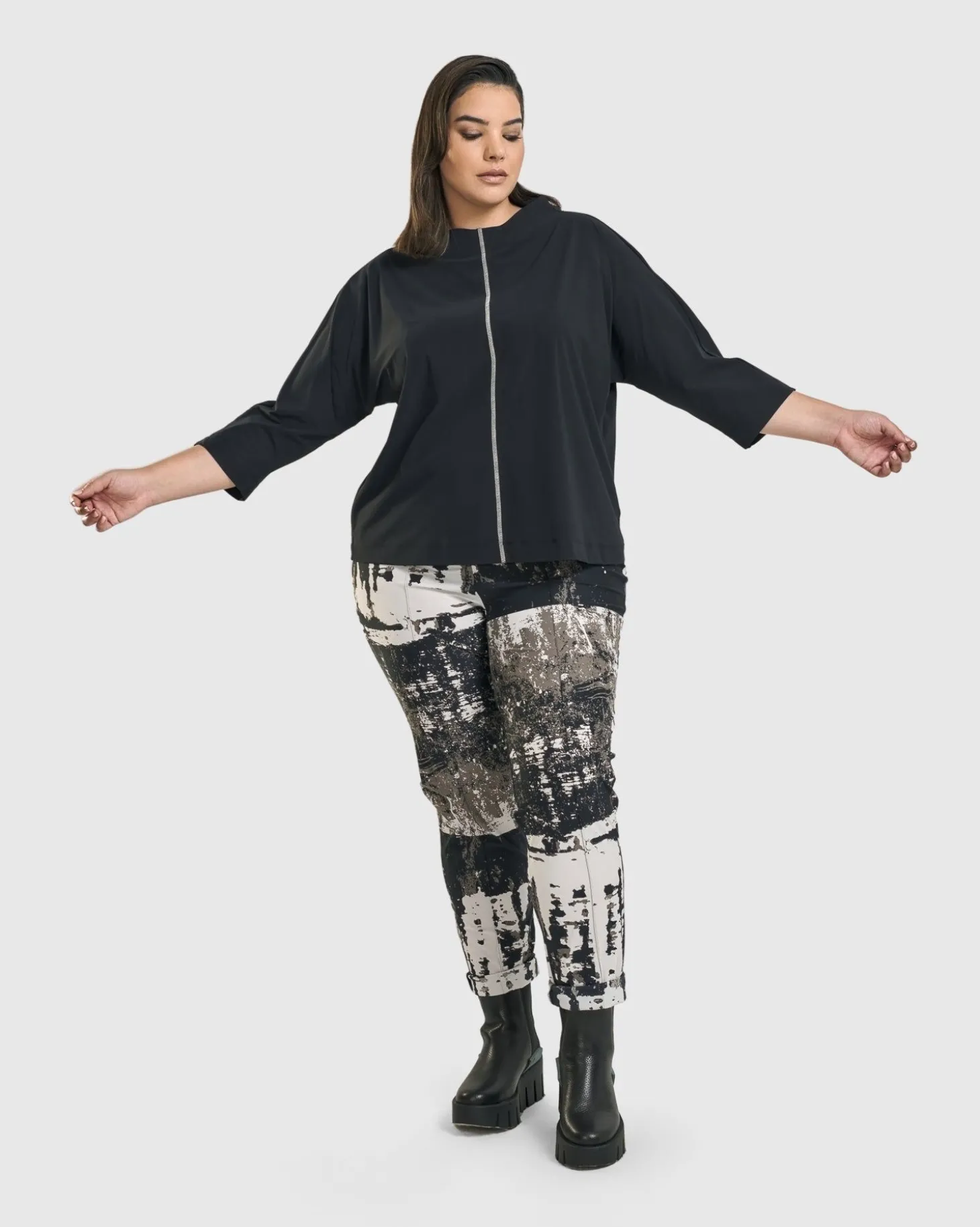 Matrix Boxy Top, Black