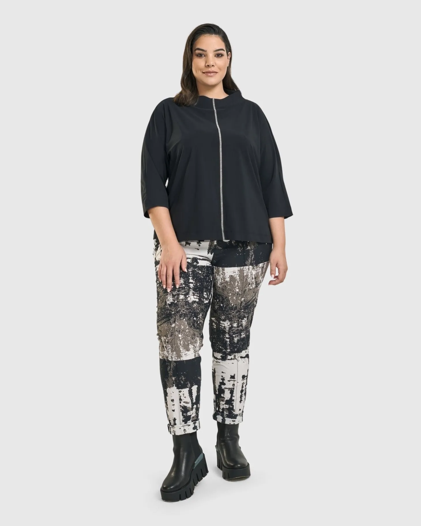 Matrix Boxy Top, Black