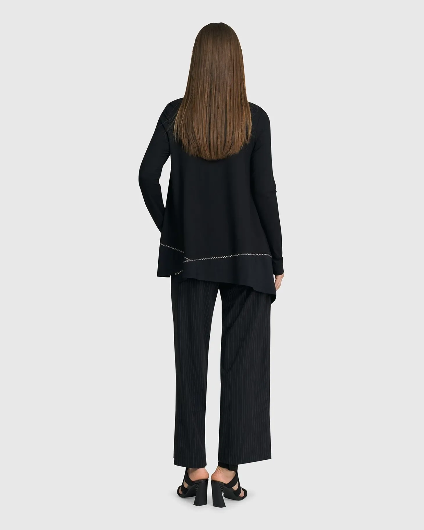 Mazzy Mockneck Top, Black